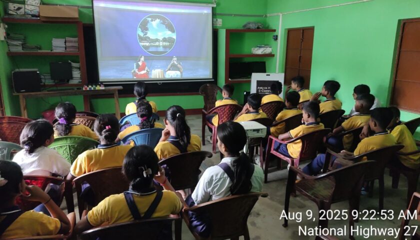 Students in special interactive session with Mr. Hazarika