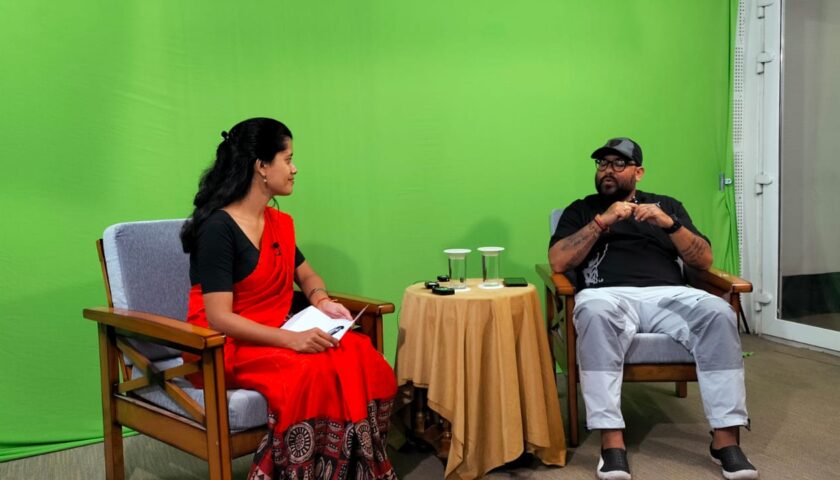 Mr. Elvis Ali Hazarika in Assam tele education studio